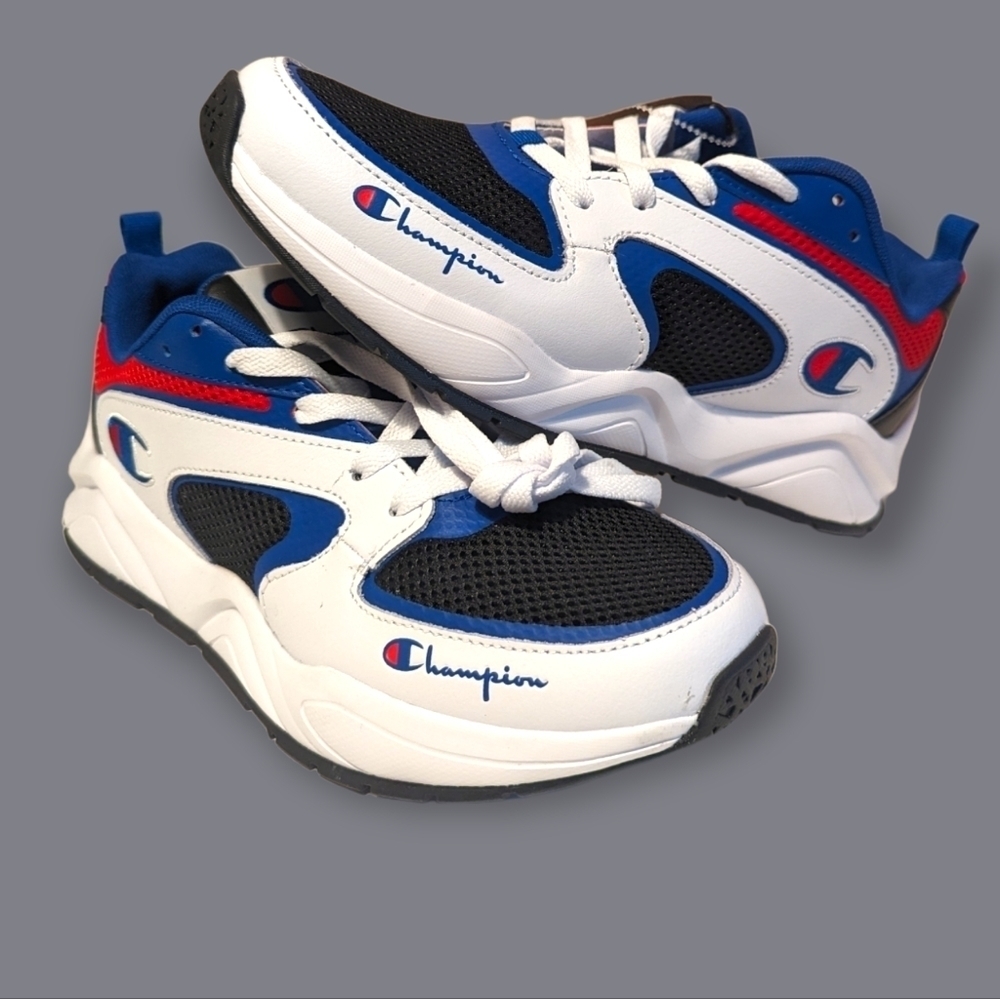 𝅺BRAND New Retro Champion Men's Sneakers Shoes blue and white